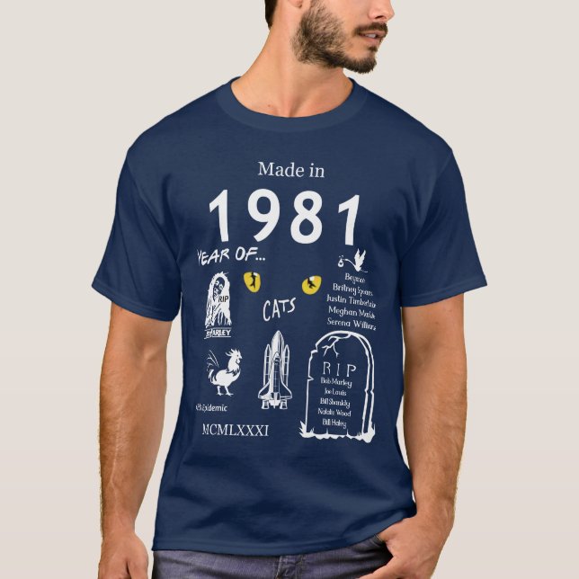 Tillverkad 1981 TShirt T Shirt (Framsida)