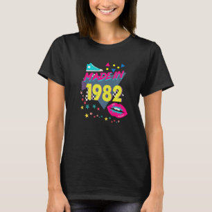 Tillverkad 1982 40:e födelsedagen 80-talet 90-tale t shirt