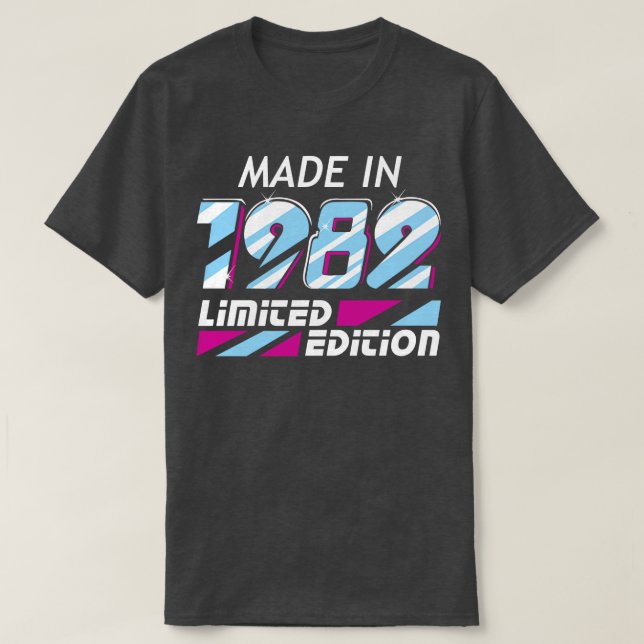 Tillverkad 1982, alla originaldelar 1 t shirt (Design framsida)