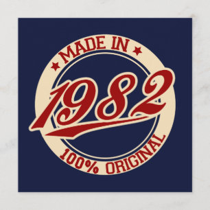 Tillverkad 1982 kort