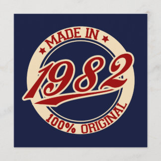 Tillverkad 1982 kort