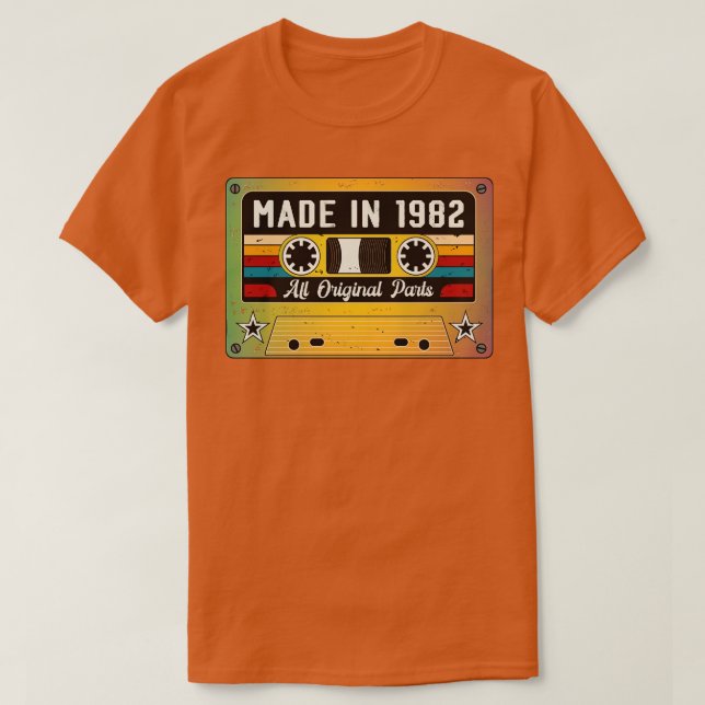 Tillverkad 1982 t shirt (Design framsida)