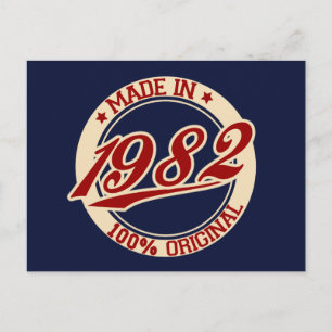 Tillverkad 1982 vykort