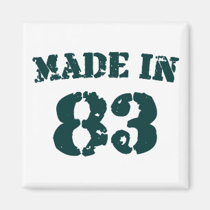 Tillverkad 1983 magnet