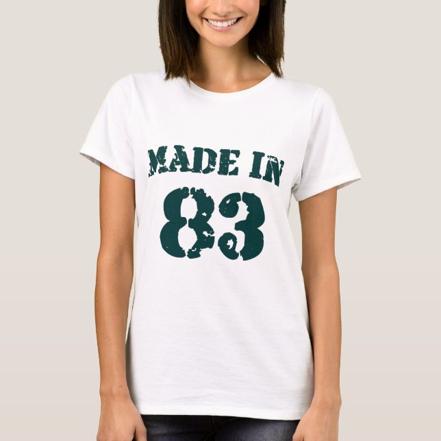 Tillverkad 1983 t-shirt (Framsida)