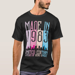Tillverkad 1983 var 40 år unik födelsedag t shirt