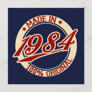 Tillverkad 1984 kort