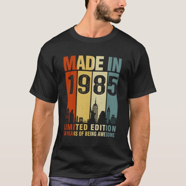 Tillverkad 1985 38 år av Fantastisk T Shirt (Framsida)
