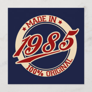 Tillverkad 1985 kort
