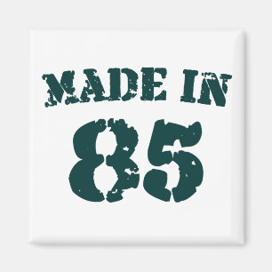 Tillverkad 1985 magnet