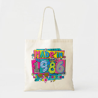 Tillverkad 1986 Limited Edition Retro 80s Shopping Tygkasse