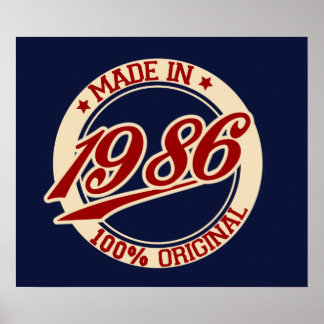Tillverkad 1986 poster
