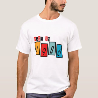 Tillverkad 1986 t shirt