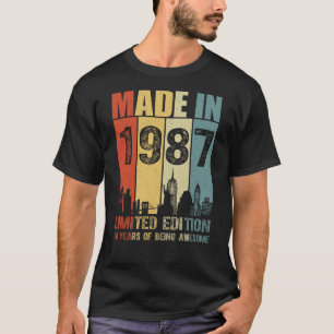 Tillverkad 1987 Begränsad utgåva 38 år T Shirt