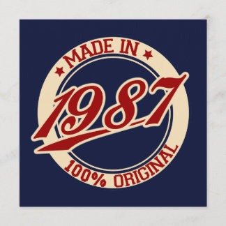 Tillverkad 1987 kort