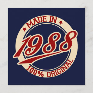 Tillverkad 1988 kort