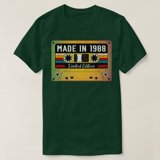 Tillverkad 1988 t shirt (Design framsida)