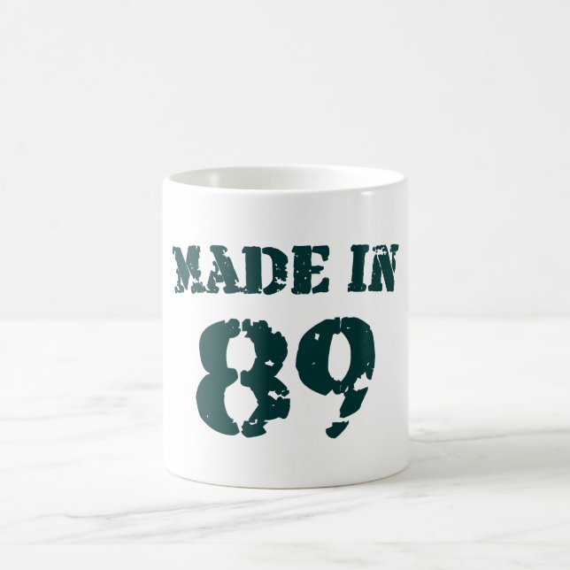 Tillverkad 1989 kaffemugg (Center)