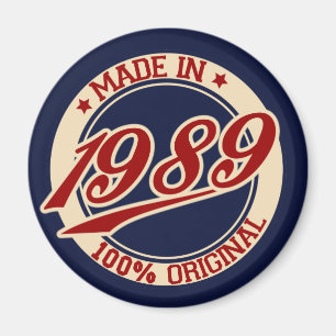 Tillverkad 1989 magnet