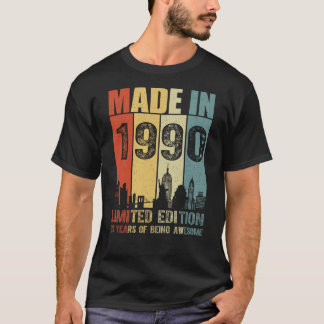 Tillverkad 1990 Begränsad utgåva 35 år T Shirt