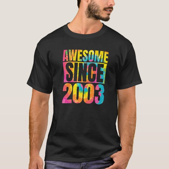 Tillverkad 2003 20 år som Fantastisk 20-årsdag T Shirt (Framsida)