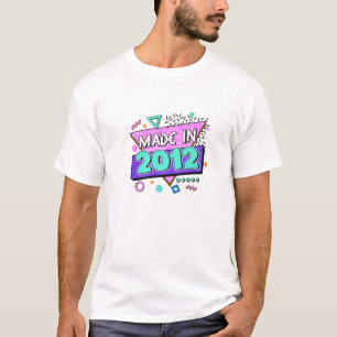 Tillverkad 2012 10:e födelsedagen 80S 90S 1990S 19 T Shirt