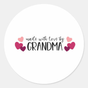 Tillverkad av Grandma Runt Klistermärke