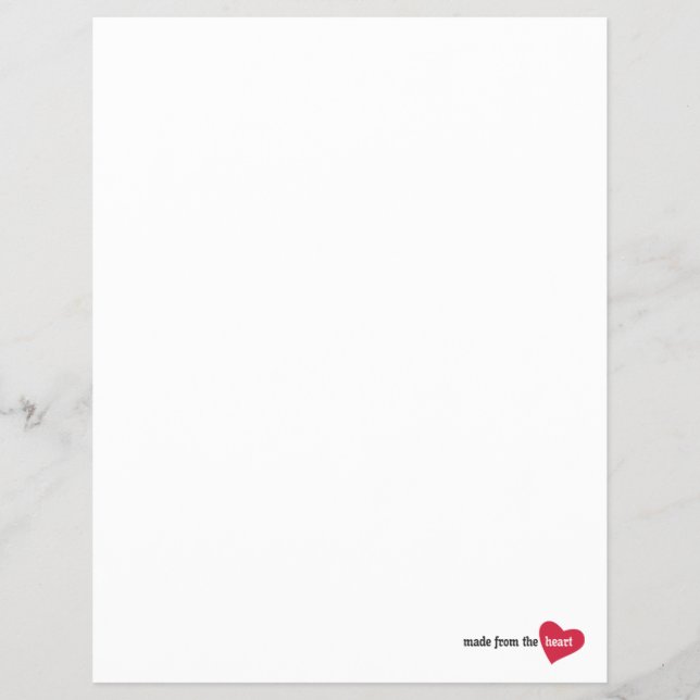 Tillverkad av Heart Food Label Reklamblad (Framsidan)