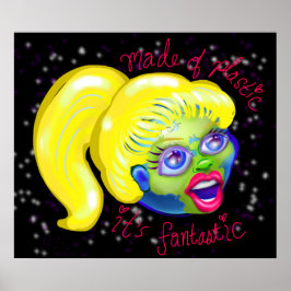 Tillverkad av Plastic Mor Earth Girl Poster