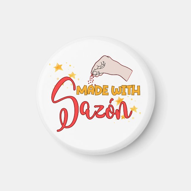 Tillverkad av Sazón och en hel del av smak Magnet (Framsidan)