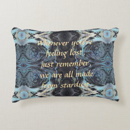 "Tillverkad av Stardust" Akrylpur Inspired Prydnadskudde