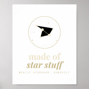 Tillverkad av stjärnmaterial Himmelsk astronomi Ma Poster