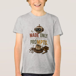 Tillverkad Endast Med Roliga Ai-Kaffemaskin Retro T Shirt