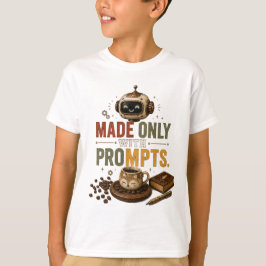 Tillverkad Endast Med Roliga Ai-Kaffemaskin Retro T Shirt