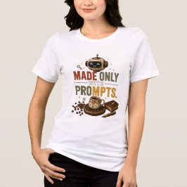 Tillverkad Endast Med Roliga Ai-Kaffemaskin Retro T Shirt