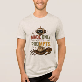 Tillverkad Endast Med Roliga Ai-Kaffemaskin Retro T Shirt