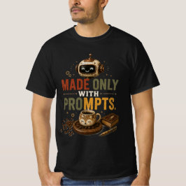 Tillverkad Endast Med Roliga Ai-Kaffemaskin Retro T Shirt