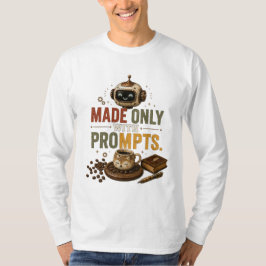 Tillverkad Endast Med Roliga Ai-Kaffemaskin Retro T Shirt