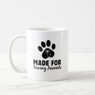 Tillverkad för att rädda djur av tass Vet Tech Kaffemugg