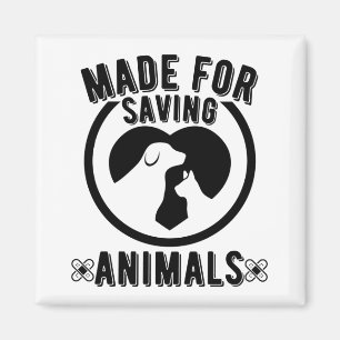 Tillverkad för att rädda djur vet veterinär vet magnet