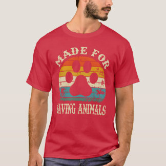 Tillverkad för att rädda djur Vetechvintage vintag T Shirt