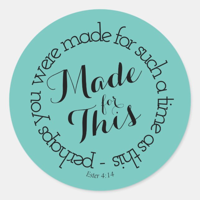 Tillverkad för denna klassiska rund etikett (Framsida)