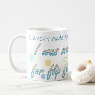 Tillverkad för flip flops kaffemugg