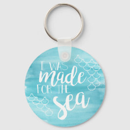 Tillverkad för havsvattenfärgsnyckelkedjan nyckelring