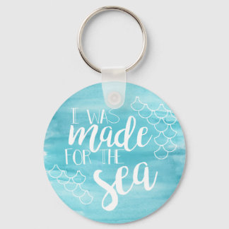 Tillverkad för havsvattenfärgsnyckelkedjan nyckelring