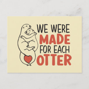 Tillverkad för varje måndag i Cute Pun Funny Valen Vykort