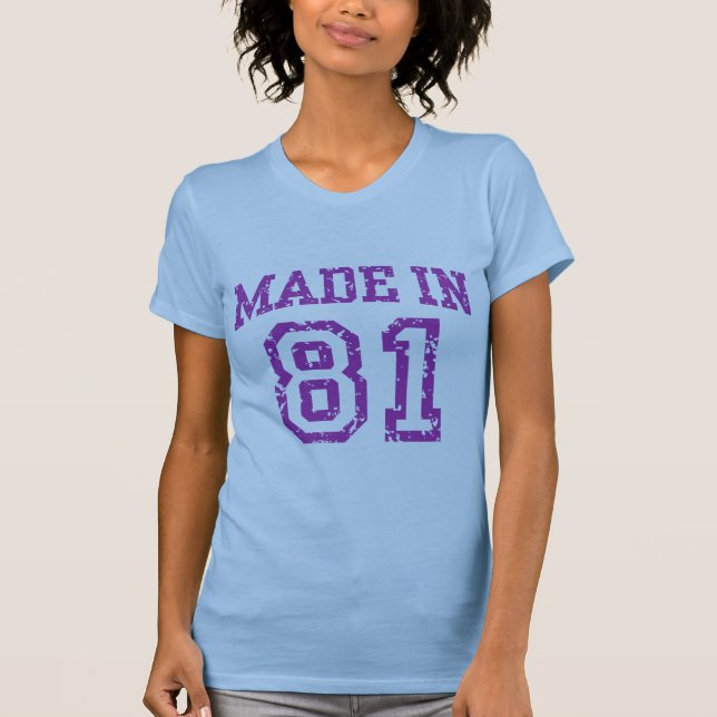 Tillverkad i 81 t shirt (Framsida)