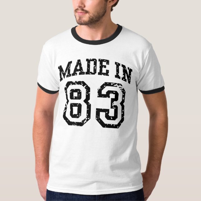 Tillverkad i 83 t shirt (Framsida)