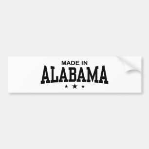 Tillverkad i Alabama Bildekal