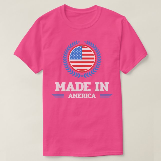 Tillverkad i america t shirt (Design framsida)